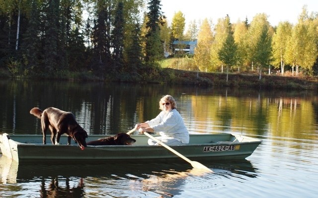 Boating on Lobster lake