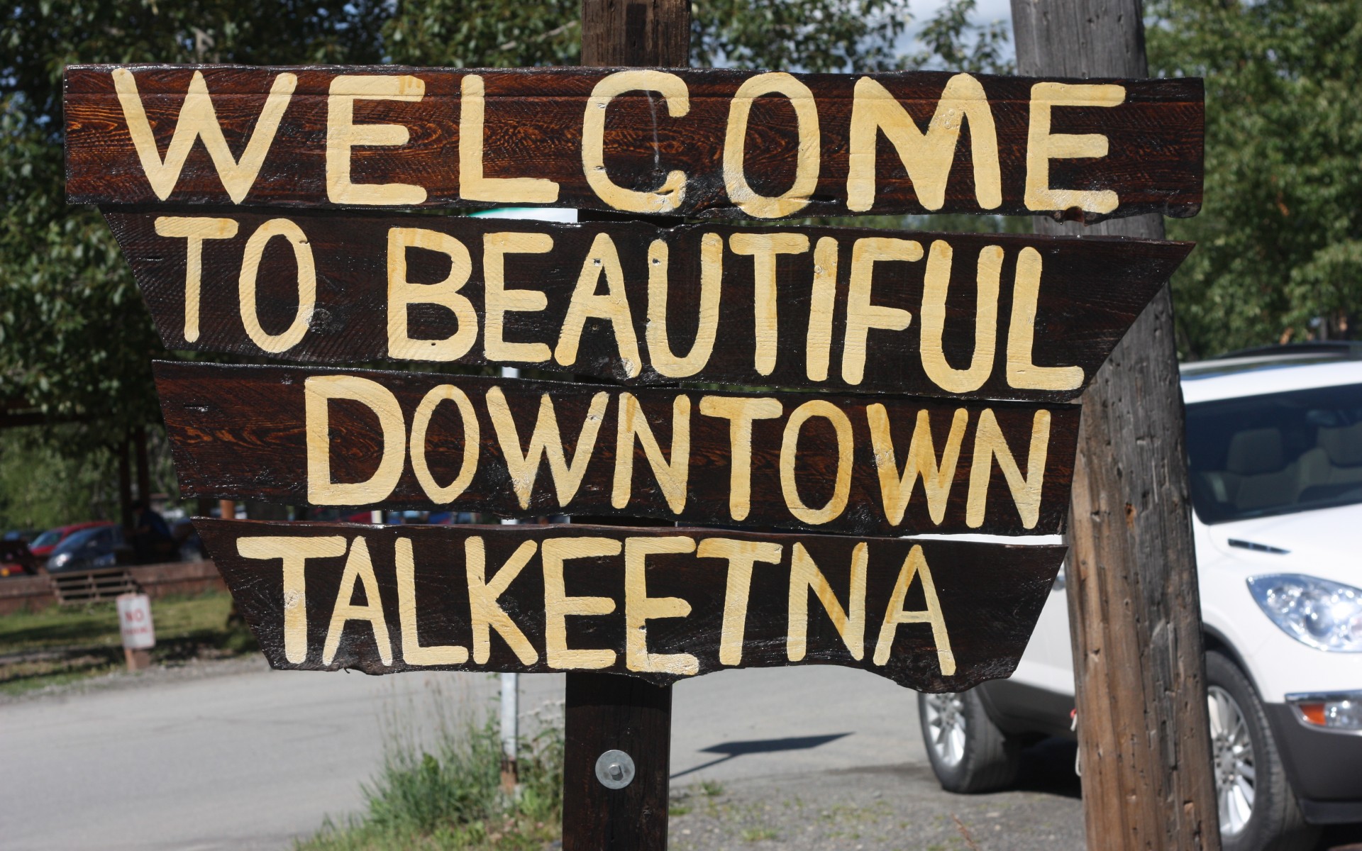 Welcome to beautiful downtown talkeetna